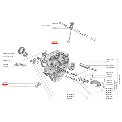 Gasket screw washer Dnieper MT K750 Ural M72 bowl thread tap